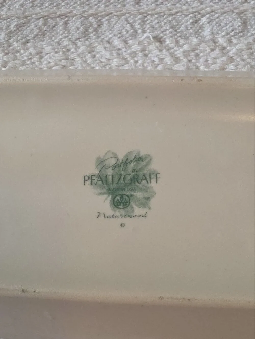 Vintage Pfaltzgraff Naturewood 1/4 lb Covered Butter Dish.
